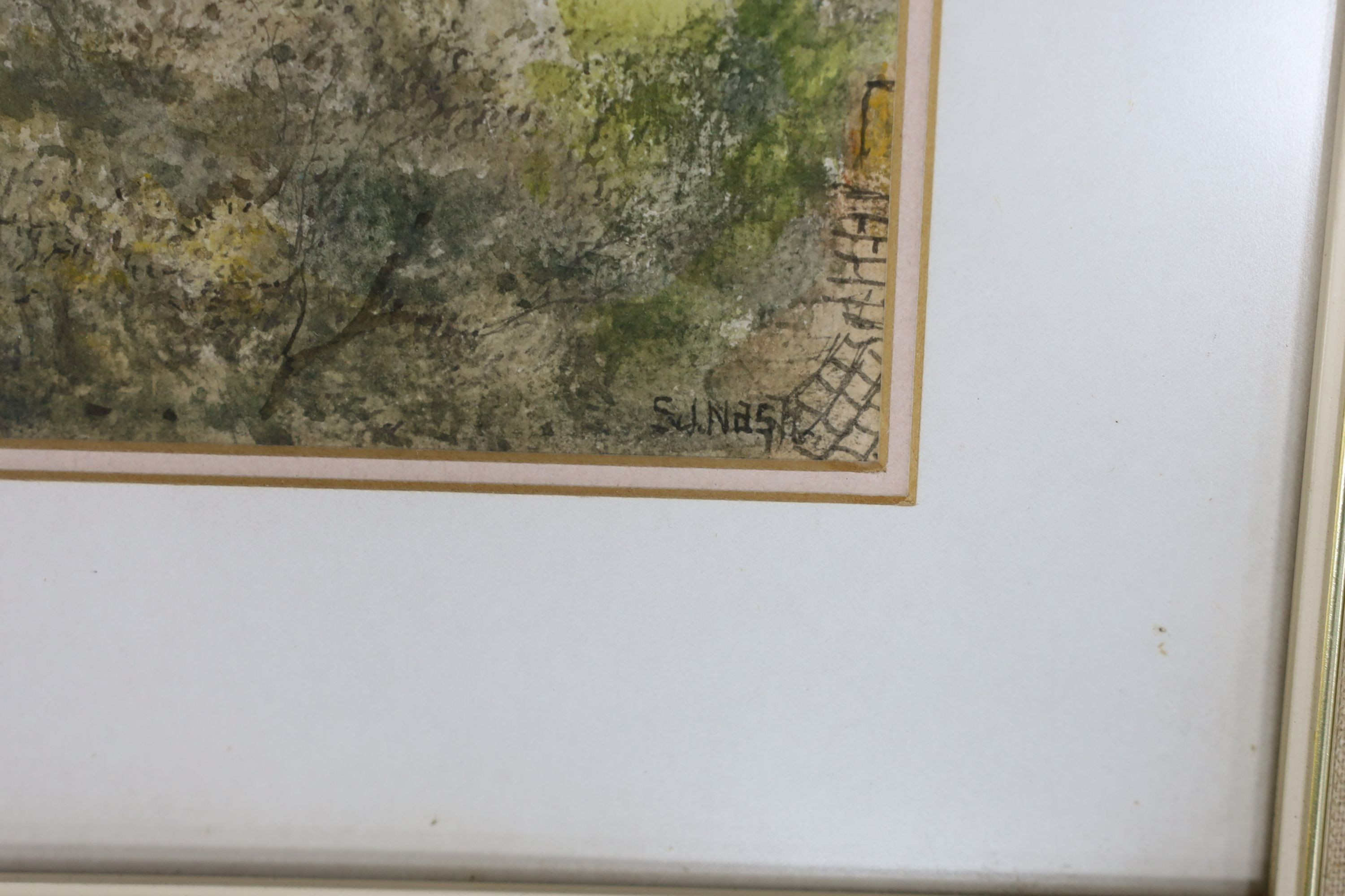 S.J. (Toby) Nash (1891-1960), watercolour, Canterbury Cathedral, signed, 27 x 42cm